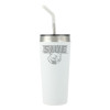 Thumbnail image for  Faye White Vacuum Tumbler w/ Stainless Steel Straw 20 oz