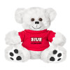 Thumbnail image for  Plush Big Paw 8 1/2 inch White Bear w/Red Shirt
