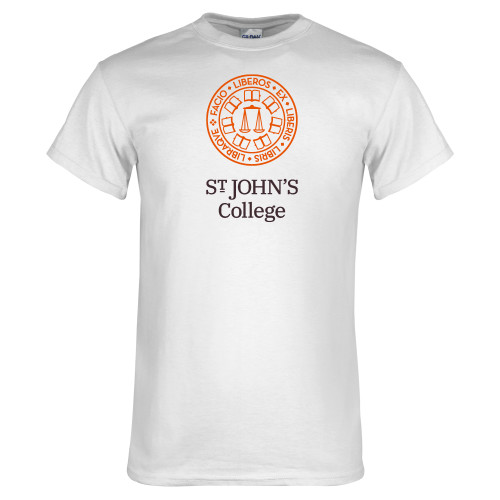  White T Shirt - Seal with College Name