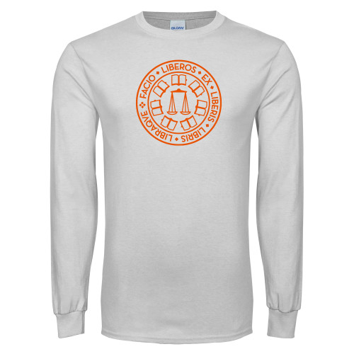  White Long Sleeve T Shirt - Seal