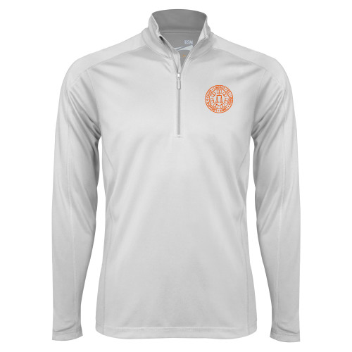  Syntrel White Interlock 1/4 Zip - Seal