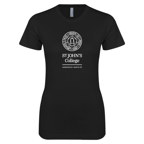  Next Level Womens Black Boyfriend Tee - Annapolis Santa Fe