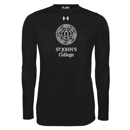  Under Armour Black Long Sleeve Tech Tee - Seal with College Name