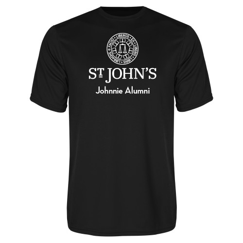  Black Performance Tee - Johnnie Alumni