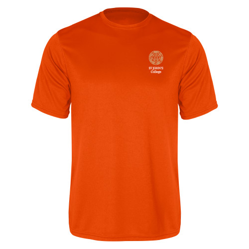  Orange Performance Tee - Seal with College Name
