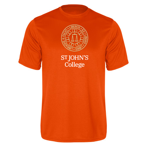  Orange Performance Tee - Seal with College Name