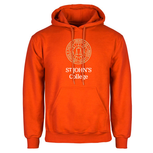 Orange Fleece Hoodie - Seal with College Name
