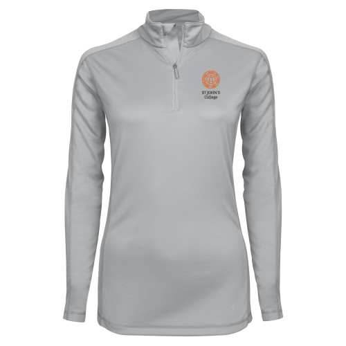  Syntrel Womens Platinum Interlock 1/4 Zip - Seal with College Name