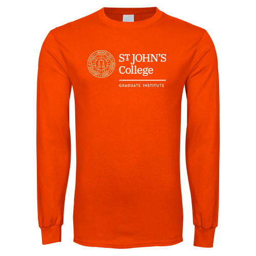  Orange Long Sleeve T-Shirt - Seal Graduate Institute  Horizontal