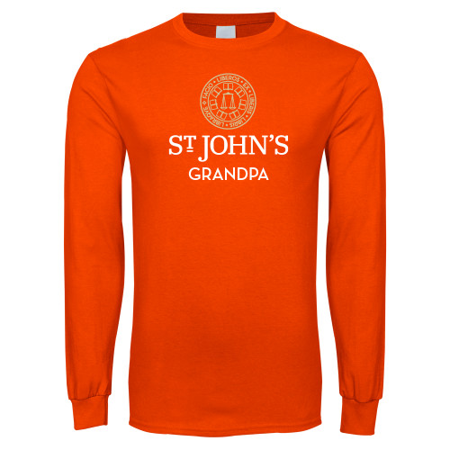  Orange Long Sleeve T-Shirt - Grandpa