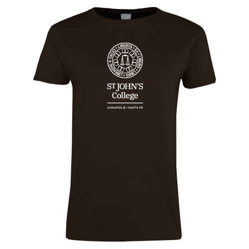  Womens Short Sleeve Brown Tee - Annapolis Santa Fe