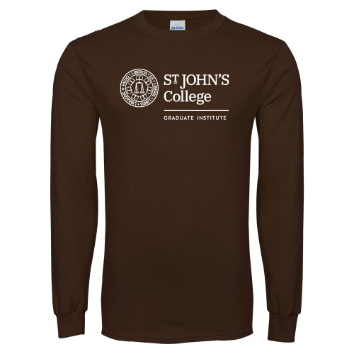  Brown Long Sleeve T Shirt - Seal Graduate Institute  Horizontal
