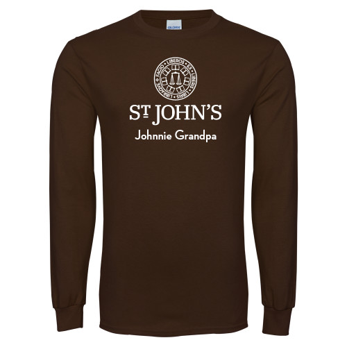  Brown Long Sleeve T Shirt - Johnnie Grandpa