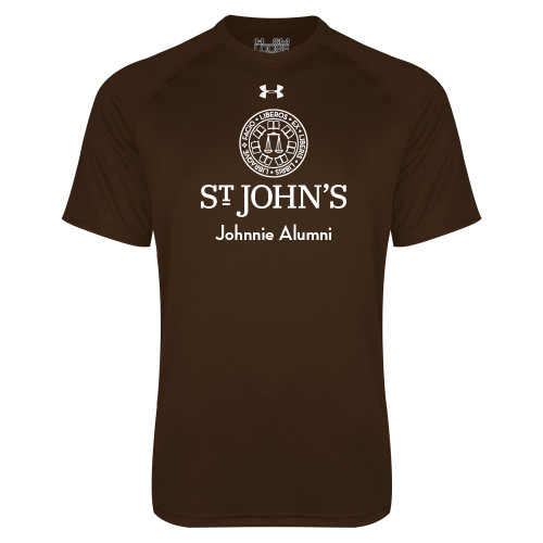  Under Armour Brown Tech Tee - Johnnie Alumni
