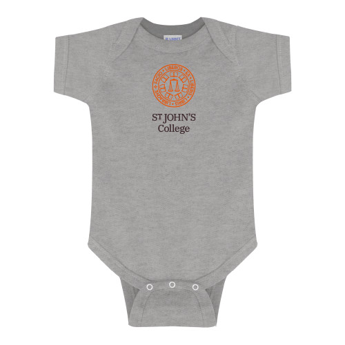  Grey Infant Onesie - Seal with College Name