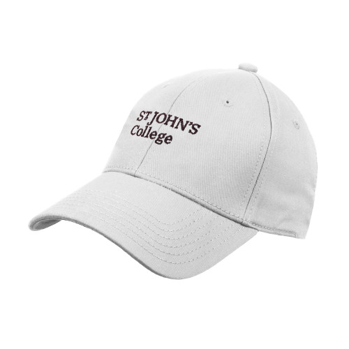  White Structured Adjustable Pro Style Hat - St Johns College