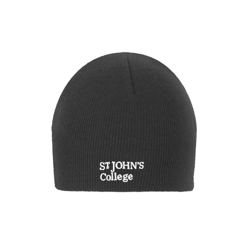  Charcoal Knit Beanie - St Johns College