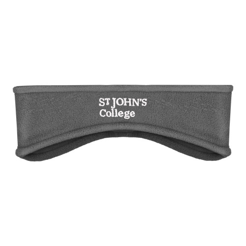  Charcoal Stretch Fleece Headband - St Johns College