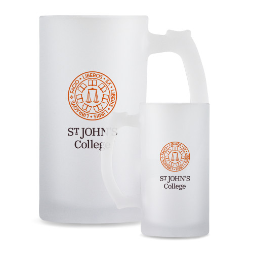  Full Color Decorative Frosted Glass Mug 16oz - Seal with College Name