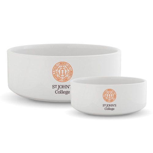  Ceramic Dog Bowl - Seal with College Name