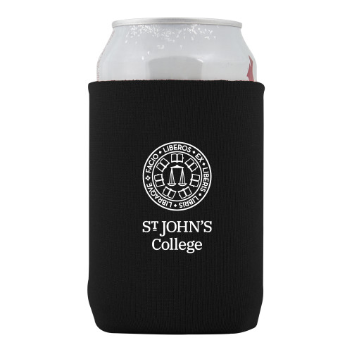  Neoprene Black Can Holder - Seal with College Name