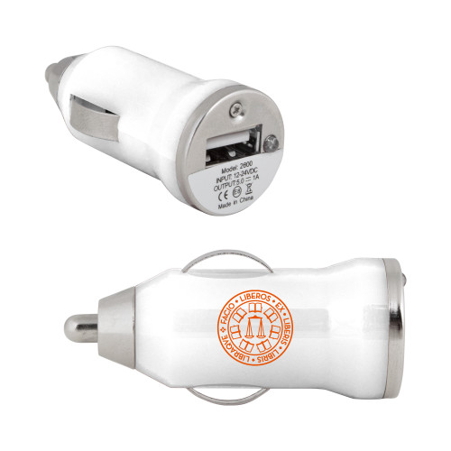  On the Go White Car Charger - Seal