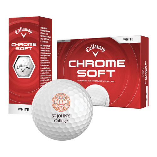  Callaway Chrome Soft Golf Balls 12/pkg - Seal with College Name