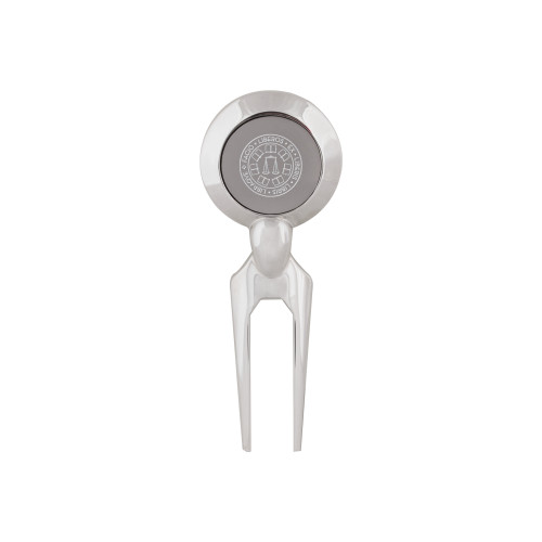  Silver Divot Tool/Ball Marker - Seal Engraved