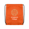 Thumbnail image for  Orange Drawstring Backpack
