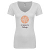 Thumbnail image for  Next Level Womens White Ideal V Tee
