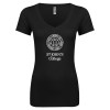 Thumbnail image for  Next Level Womens Black Ideal V Tee