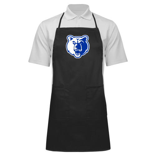  Full Length Black Apron - Bear Head