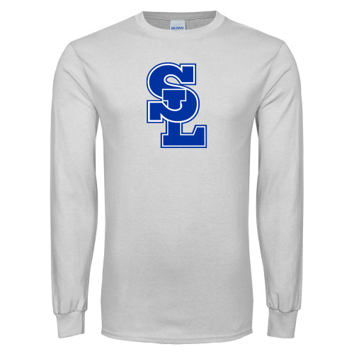  White Long Sleeve T Shirt - Primary Mark