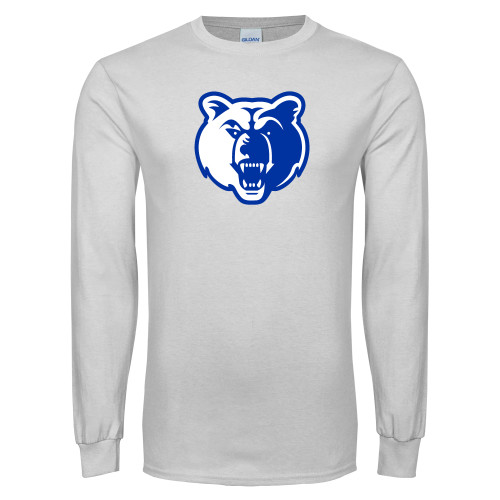  White Long Sleeve T Shirt - Bear Head