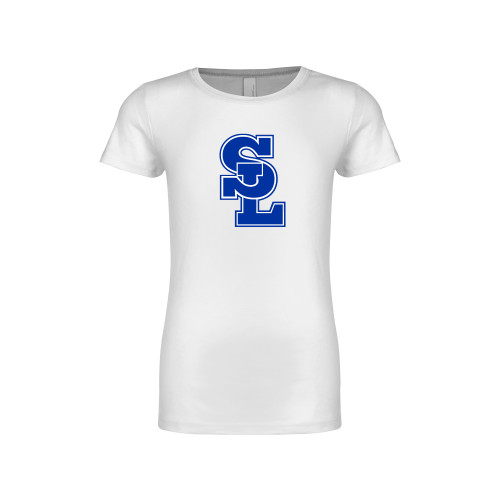  Next Level Girls White Fashion Fit T Shirt - Primary Mark