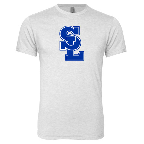  Next Level Heather White Triblend Tee - Primary Mark