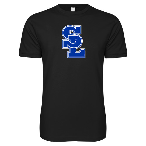  Next Level Black SoftStyle T Shirt - Primary Mark
