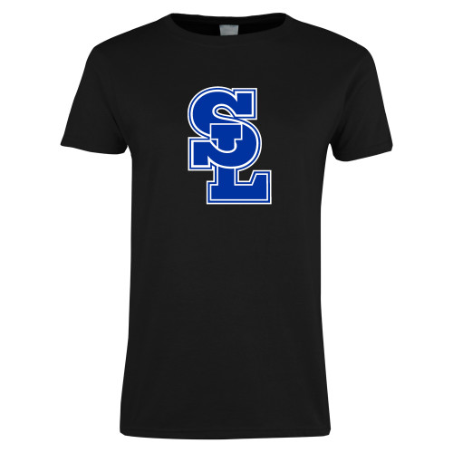  Womens Black Short Sleeve Tee - Primary Mark
