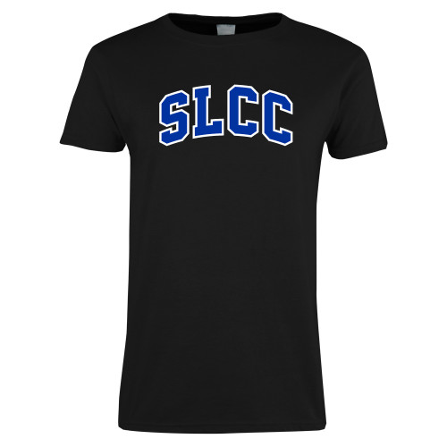  Womens Black Short Sleeve Tee - Arched SLCC
