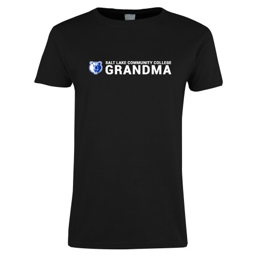  Womens Black Short Sleeve Tee - Grandma