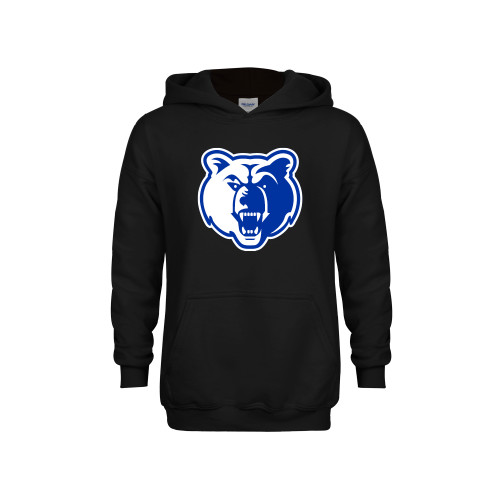  Youth Black Fleece Hoodie - Bear Head
