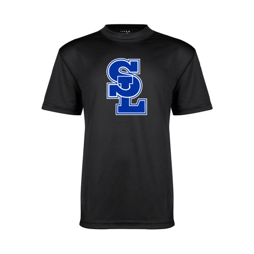  Youth Performance Black Tee - Primary Mark