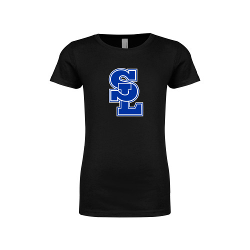  Next Level Girls Black Fashion Fit T Shirt - Primary Mark