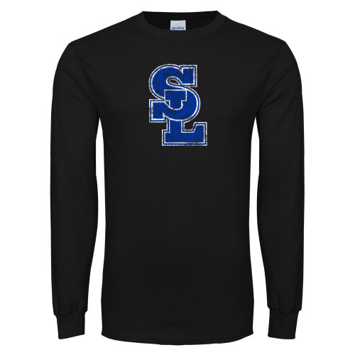  Black Long Sleeve T Shirt - SL Distressed