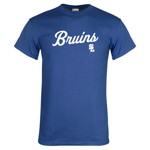  Royal T Shirt - Bruins Script