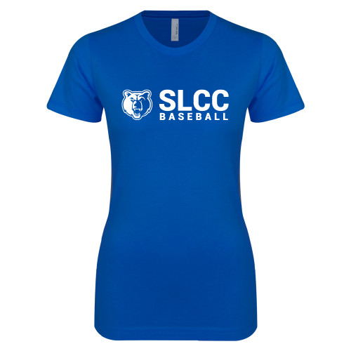  Next Level Womens Royal Boyfriend Tee - Baseball