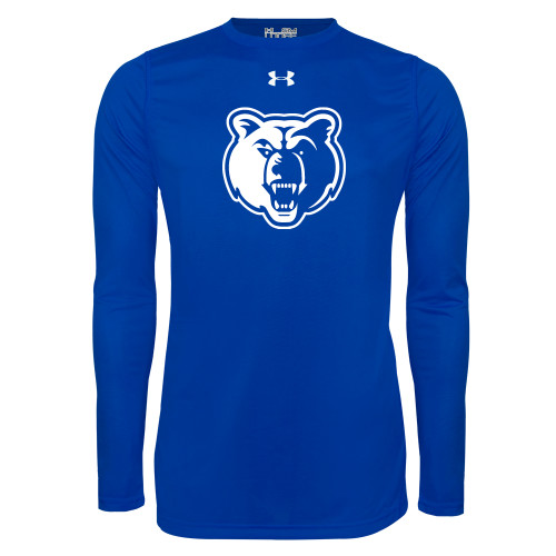  Under Armour Royal Long Sleeve Tech Tee - Bear Head