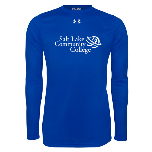  Under Armour Royal Long Sleeve Tech Tee - Instituitonal Mark