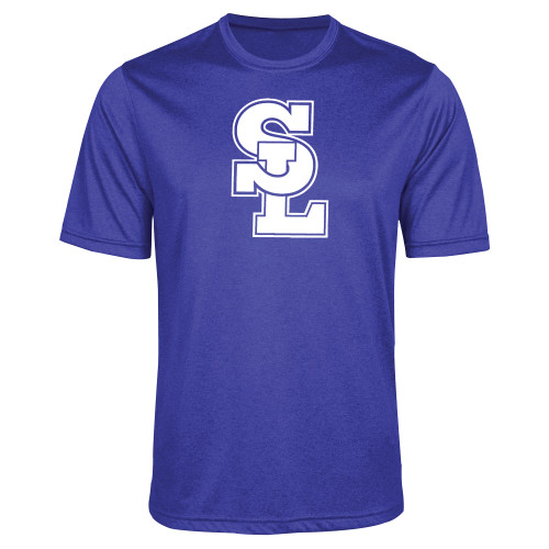  Royal Heather Performance Contender Tee - Primary Mark