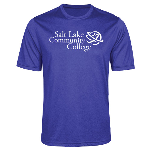  Royal Heather Performance Contender Tee - Instituitonal Mark